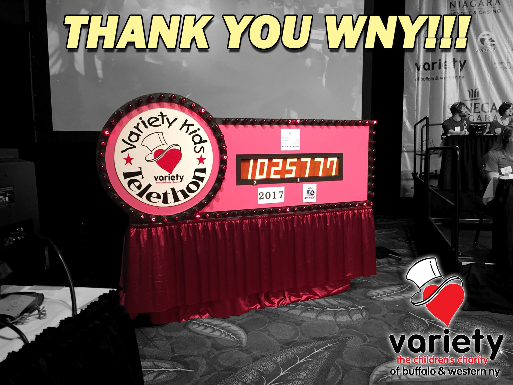 More Than $52,000 Raised By Organized Labor From Across Western New York To Benefit The 55th Annual Variety Kids Telethon